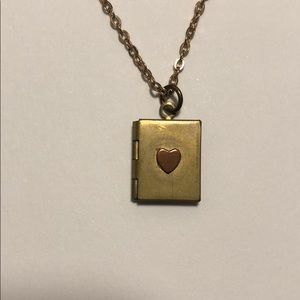 Valentine's Heart Locket Notebook Paper Message